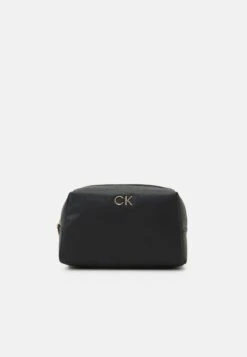 Calvin Klein RE LOCK COSMETIC POUCH - Kosmetiktasche - Black