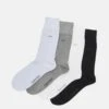 CALVIN KLEIN UNDERWEAR MEN SOCK 4 PACK - Socken - Light Blue/white