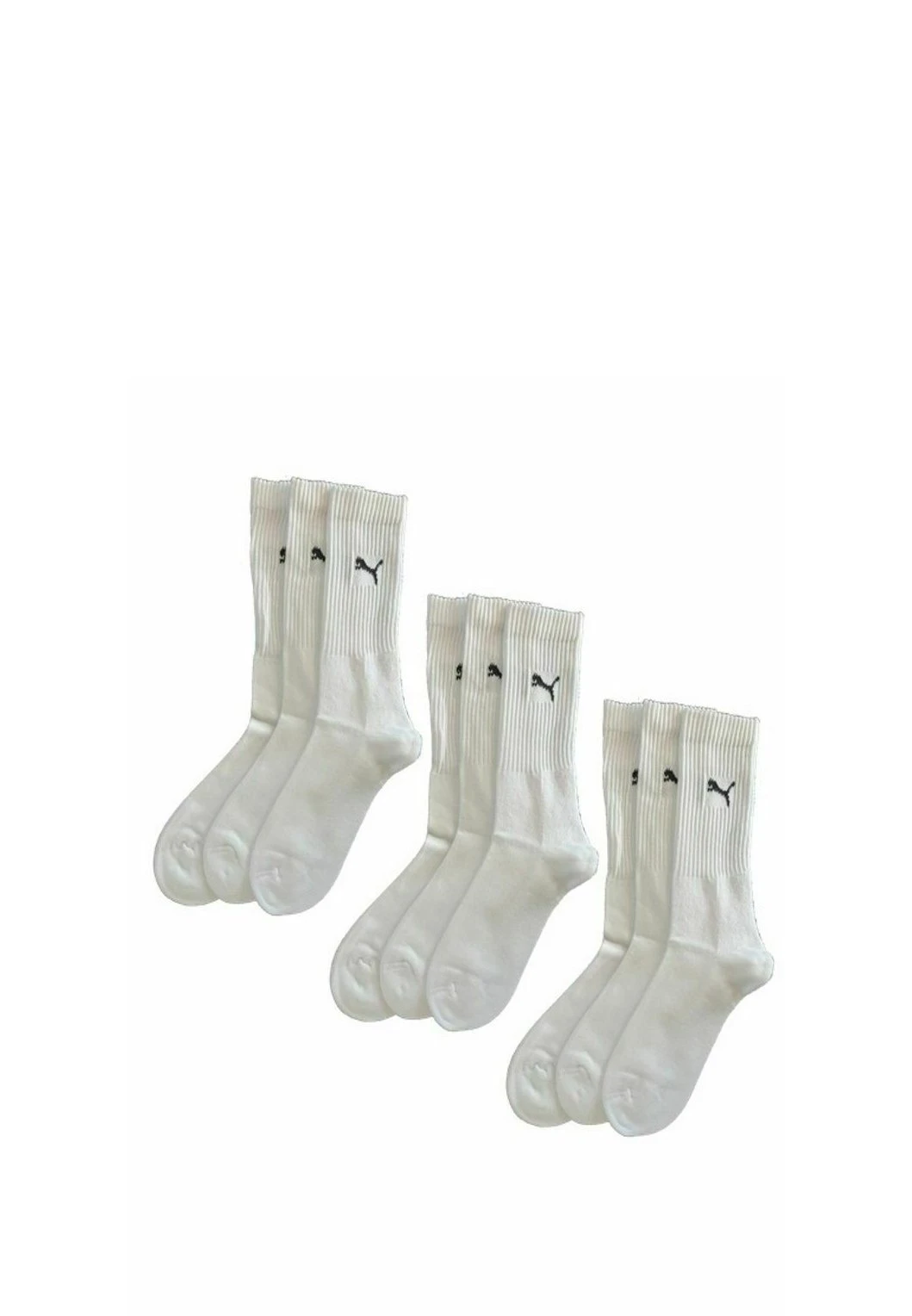 Puma CREW UNISEX 9 PACK - Socks - White 1 Puma CREW UNISEX 9 PACK - Socks - White