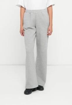 Pegador ANNI WIDE - Tracksuit Bottoms - Grey/white