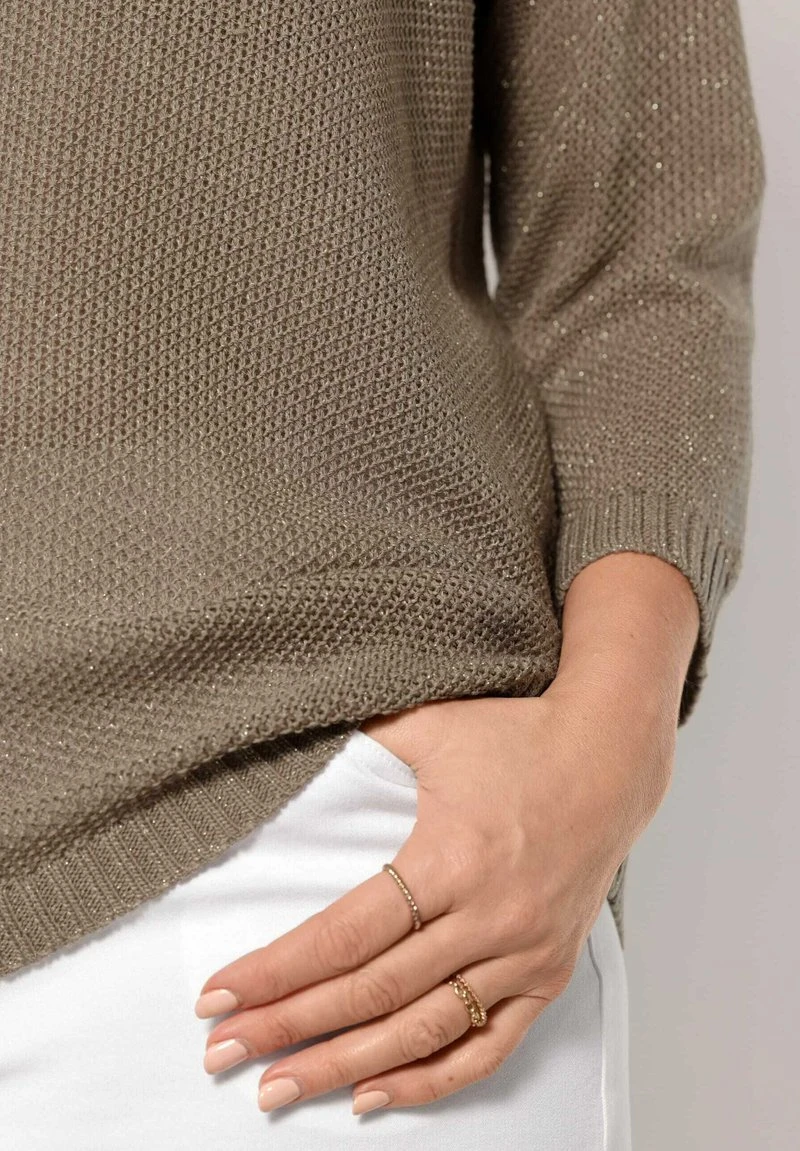 Strickpullover - Taupe 5 Strickpullover - Taupe – Bild 5