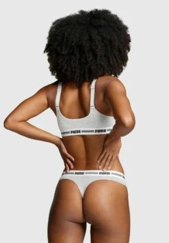 Puma SOFT GUMMIBUND LOGO 6ER PACK - Thong - Grau Melange -Friboo Verkauf Geschaft 7ecd25b961774201b88cf9af61204ad8
