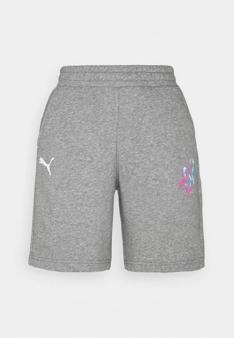 Puma NEYMAR JR CREATIVITY LOGO - Kurze Sporthose - Medium Grey Heather 4 Puma NEYMAR JR CREATIVITY LOGO - Kurze Sporthose - Medium Grey Heather – Bild 4