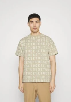 ALLOVER STENCIL - T-Shirt Print - Beige