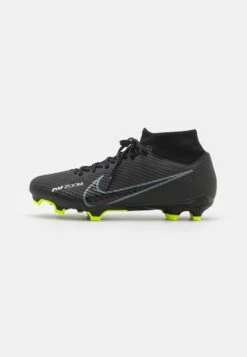 Nike Performance MERCURIAL ZOOM 9 ACADEMY FG/MG UNISEX - Fußballschuh Nocken - Black/dark Smoke Grey/summit White/volt