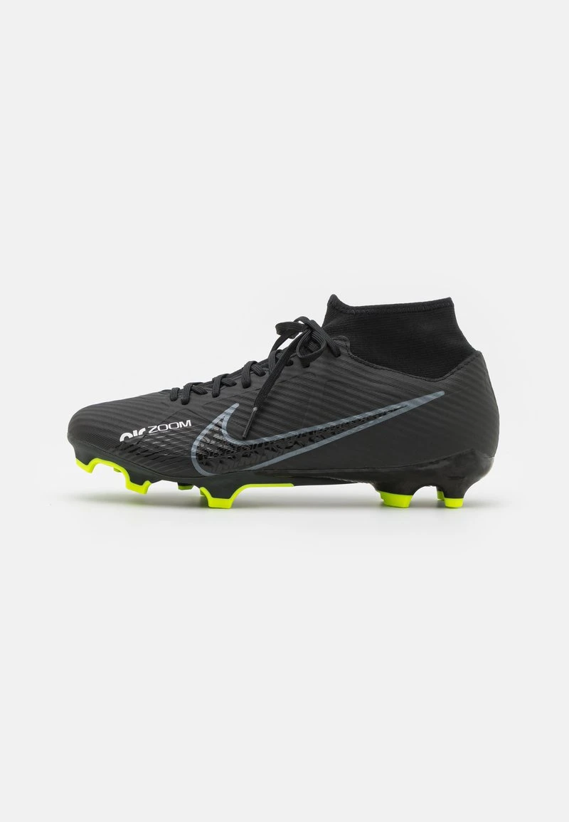 Nike Performance MERCURIAL ZOOM 9 ACADEMY FG/MG UNISEX - Fußballschuh Nocken - Black/dark Smoke Grey/summit White/volt 1 Nike Performance MERCURIAL ZOOM 9 ACADEMY FG/MG UNISEX - Fußballschuh Nocken - Black/dark Smoke Grey/summit White/volt