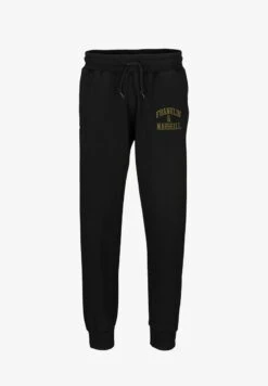 Franklin & Marshall MIT STICK-SCHRIFTZUG - Jogginghose - Black