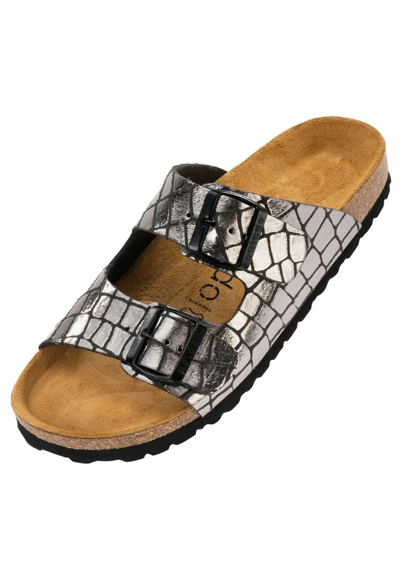 KORFU - Pantolette Flach - Schwarz 2 KORFU - Pantolette Flach - Schwarz – Bild 2