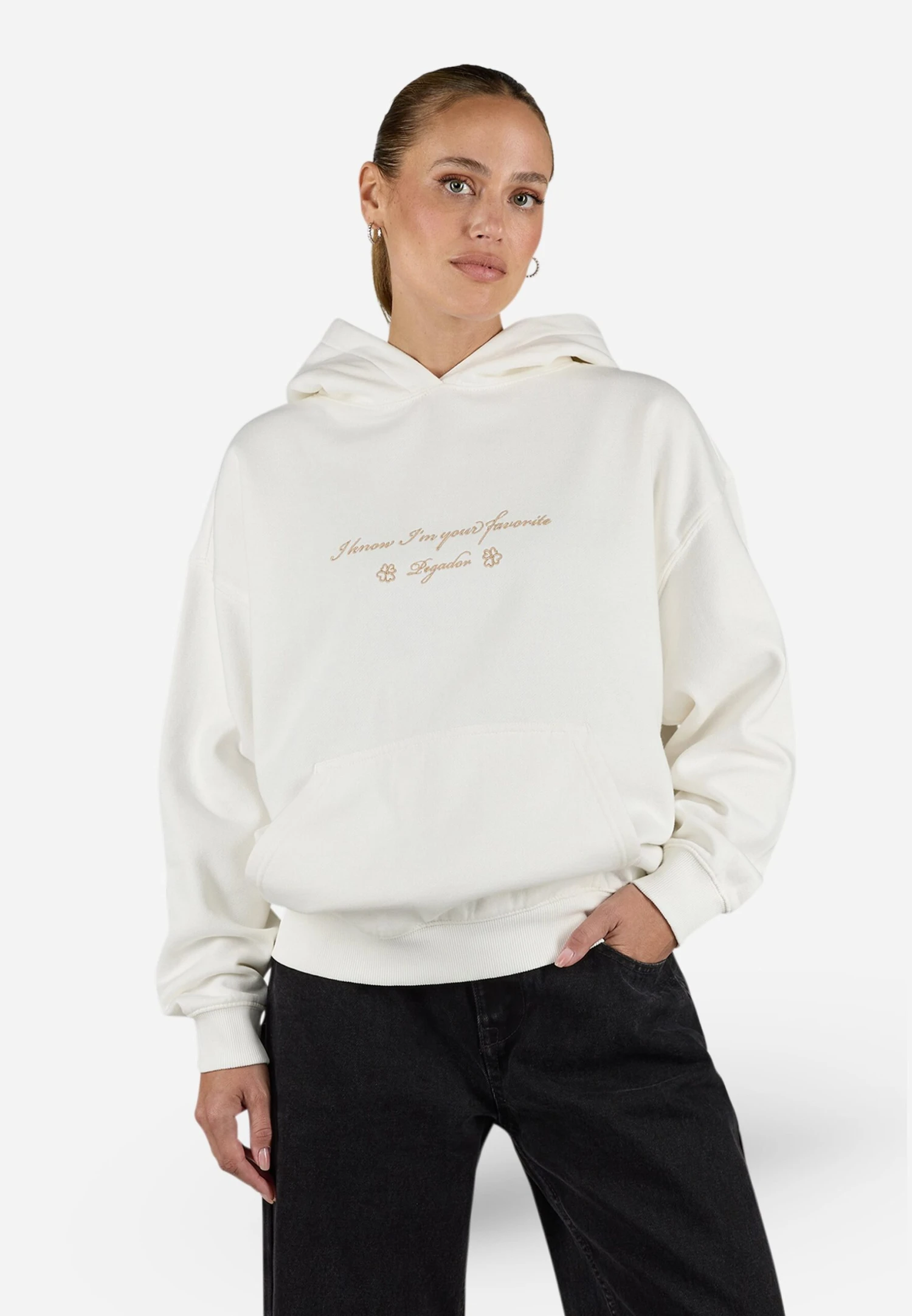 Pegador LEVADIA HOODIE - Sweatshirt - Washed Warm White 1 Pegador LEVADIA HOODIE - Sweatshirt - Washed Warm White