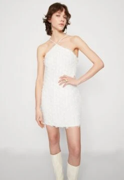 Pieces PCLOLA SHORT DRESS - Cocktailkleid/festliches Kleid - Bright White -Friboo Verkauf Geschaft 890b3cf4cd50402d8e6f414088636144