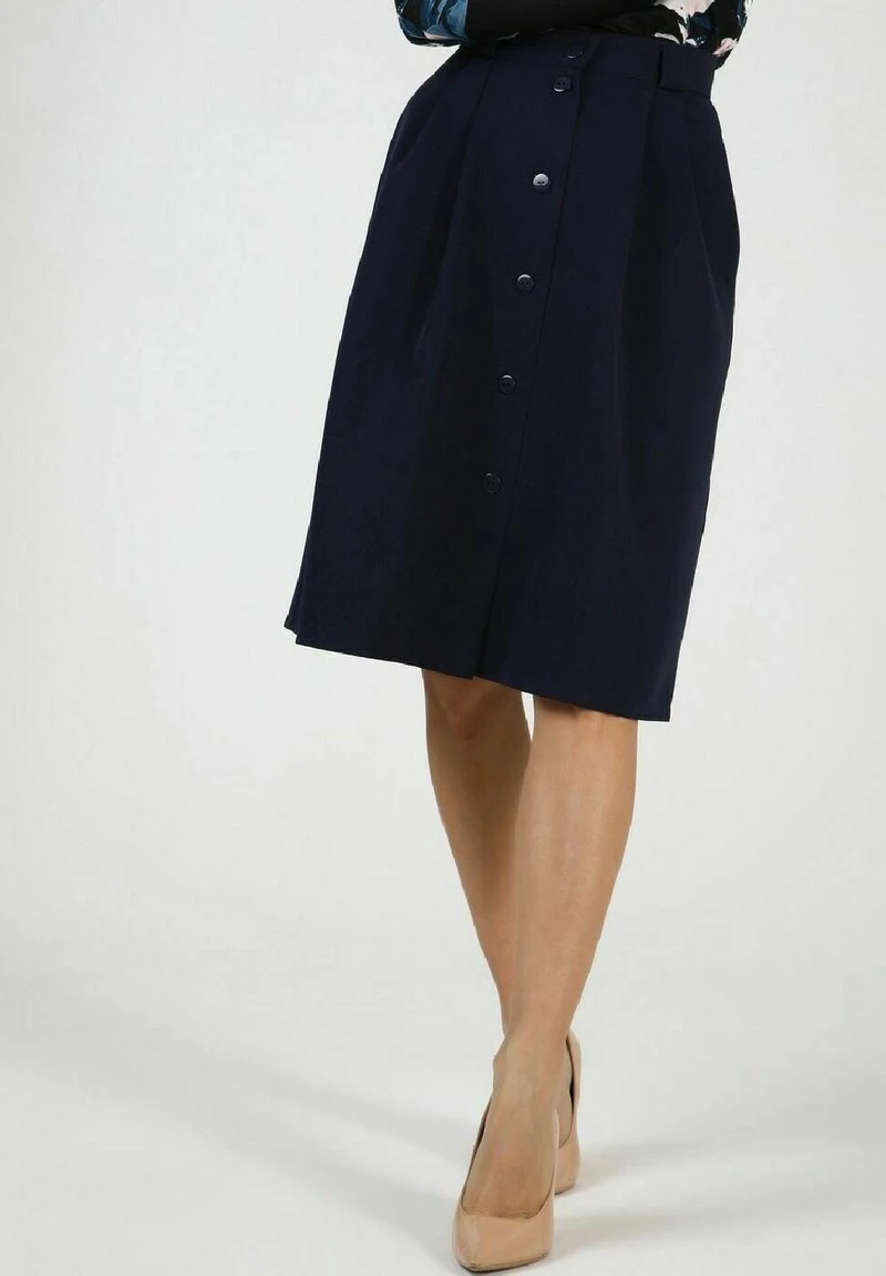 MIDI HIGH WEIST - A-Linien-Rock - Dark Blue 4 MIDI HIGH WEIST - A-Linien-Rock - Dark Blue – Bild 4