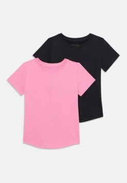 Friboo 2 PACK KIDS SPORTS T SHIRTS UNISEX - T-Shirt Basic - Black/light Pink