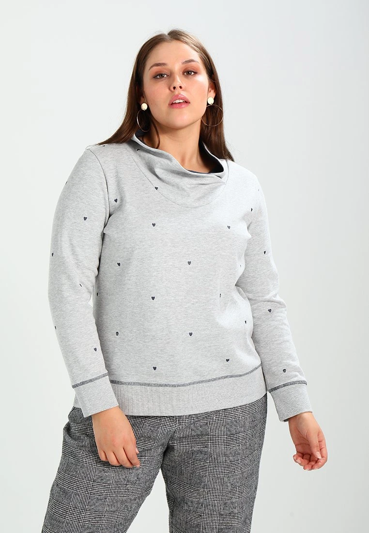 ONLY CARMAKOMA ONLCARNADINE HIGHNECK - Sweatshirt - Light Grey Melange 1 ONLY CARMAKOMA ONLCARNADINE HIGHNECK - Sweatshirt - Light Grey Melange
