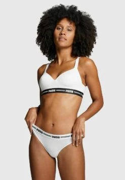 Puma SOFT GUMMIBUND LOGO 6ER PACK - Thong - Weiß