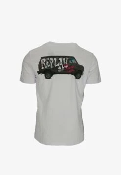 Replay DRINK - T-Shirt Print - White -Friboo Verkauf Geschaft 8def67b6220f4350a40478a6507305ae
