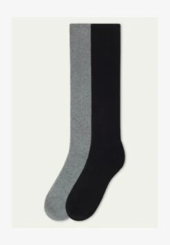 2ER-PACK - Kniestrümpfe - Schwarz