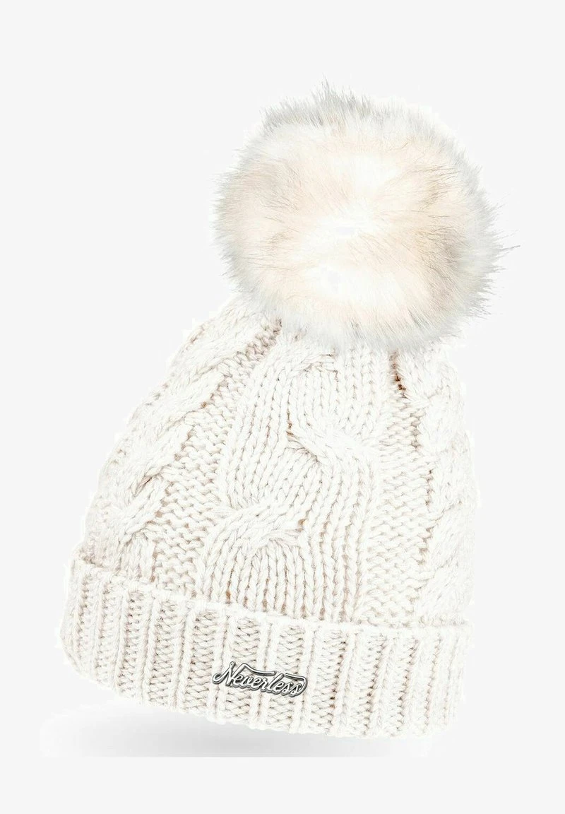 WARME WINTER BOMMEL ZOPFMUSTER GEFÜT - Mütze - Schwarz 4 WARME WINTER BOMMEL ZOPFMUSTER GEFÜT - Mütze - Schwarz – Bild 4