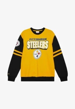 Neue Produkte 17 Mitchell & Ness PATCHES PITTSBURGH STEELERS - Sweatshirt - Black
