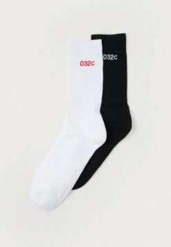032c REMOVE BEFORE SEX SOCKS 2 PACK UNISEX - Socken - Black/white/red