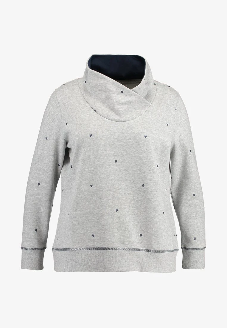 ONLY CARMAKOMA ONLCARNADINE HIGHNECK - Sweatshirt - Light Grey Melange 6 ONLY CARMAKOMA ONLCARNADINE HIGHNECK - Sweatshirt - Light Grey Melange – Bild 6