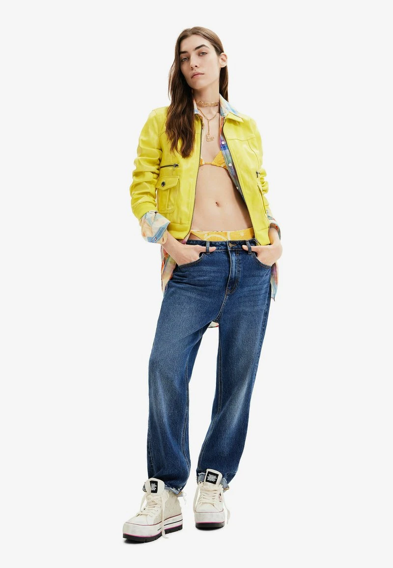 Desigual Kunstlederjacke - Yellow 2 Desigual Kunstlederjacke - Yellow – Bild 2