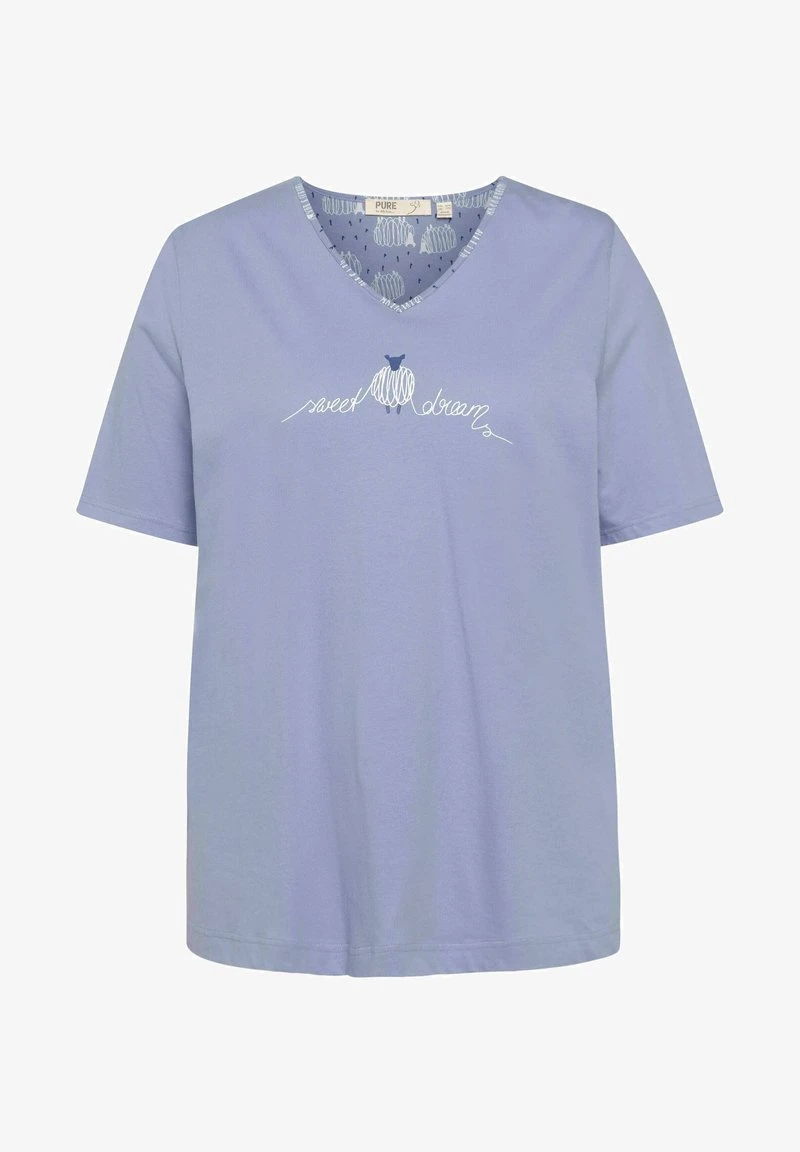 Ulla Popken Nachtwäsche Shirt - Violettblau 5 Ulla Popken Nachtwäsche Shirt - Violettblau – Bild 5