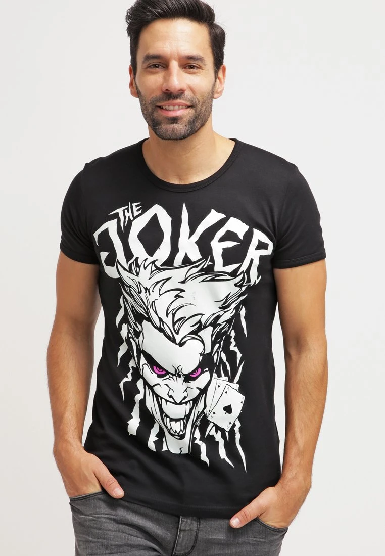 Logoshirt BATMAN - JOKER ACES - T-Shirt Print - Black 1 Logoshirt BATMAN - JOKER ACES - T-Shirt Print - Black