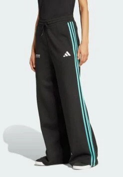 Adidas Originals MERCEDES - AMG PETRONAS FORMULA ONE TEAM DNA PANTS WOMEN - Tracksuit Bottoms - Black White