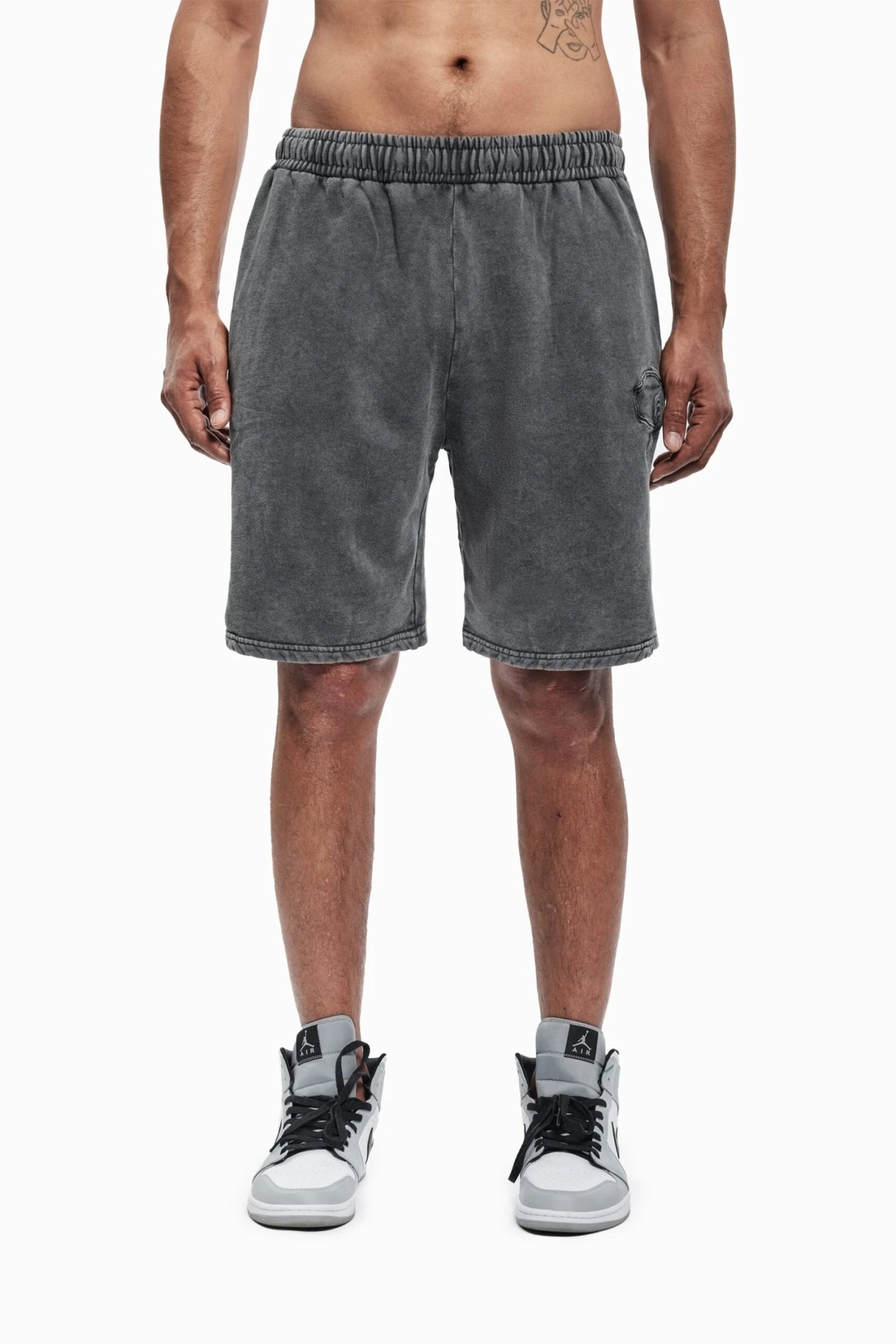 BASIC UNISEX - Shorts - Black Washed 1 BASIC UNISEX - Shorts - Black Washed