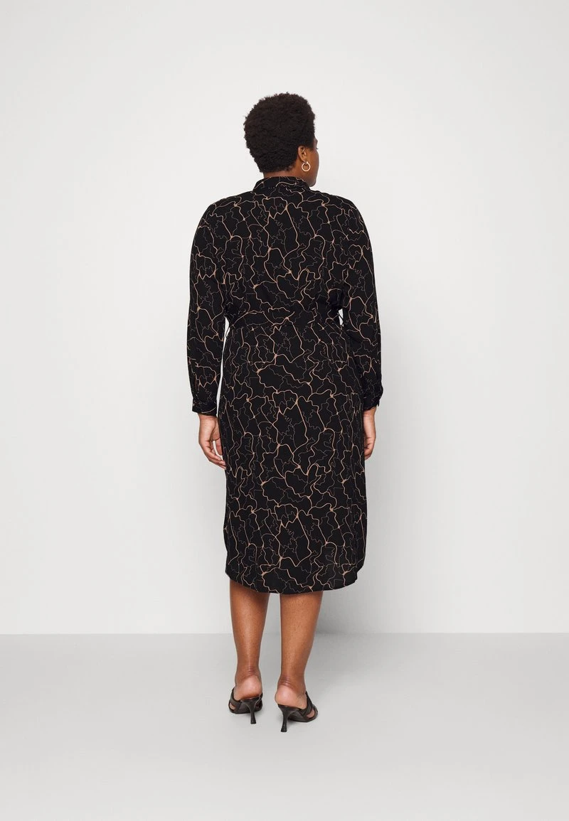 Vero Moda Curve VMANNA CALF SHIRT DRESS CUR - Blusenkleid - Black 4 Vero Moda Curve VMANNA CALF SHIRT DRESS CUR - Blusenkleid - Black – Bild 4