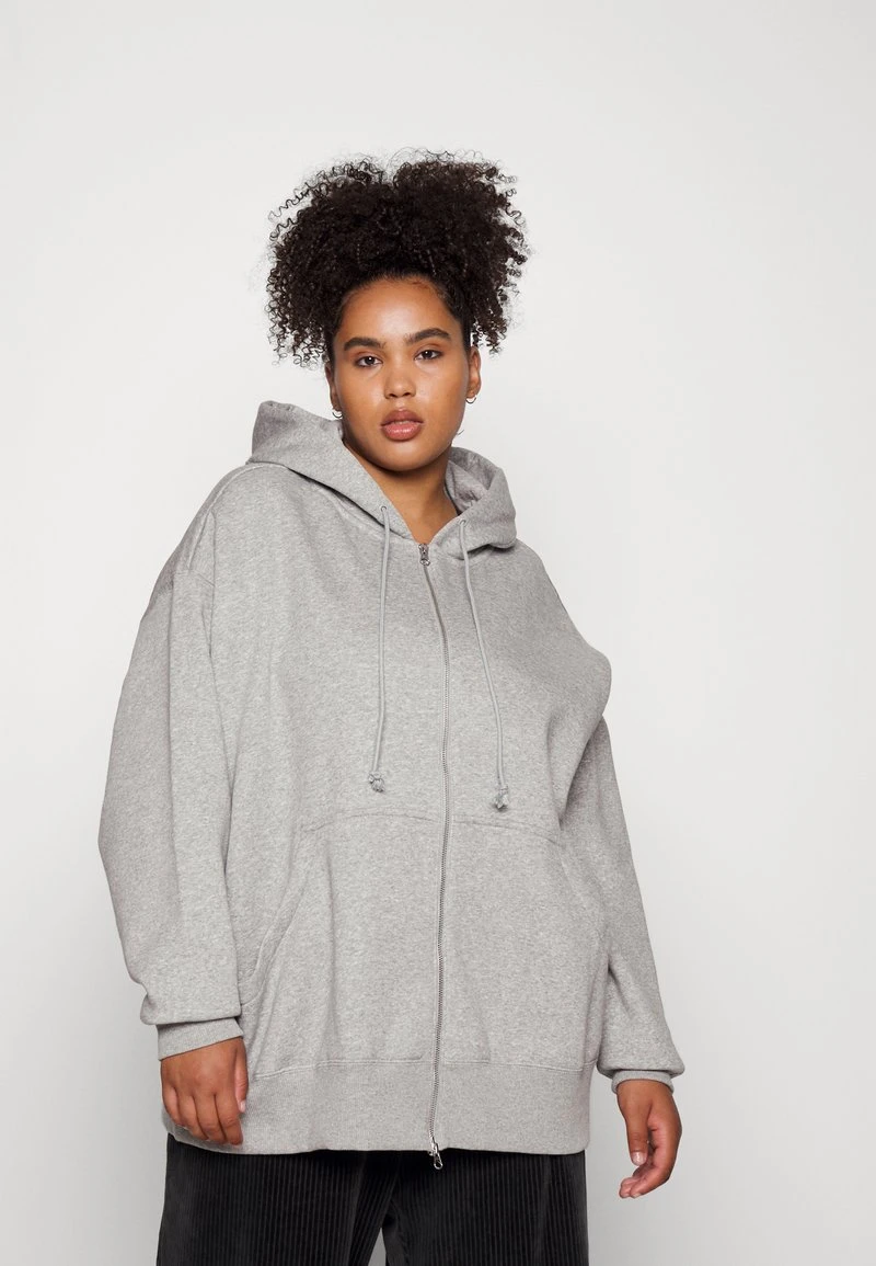 Nike Sportswear HOODIE - Sweatjacke - Grey Heather/sail 1 Nike Sportswear HOODIE - Sweatjacke - Grey Heather/sail