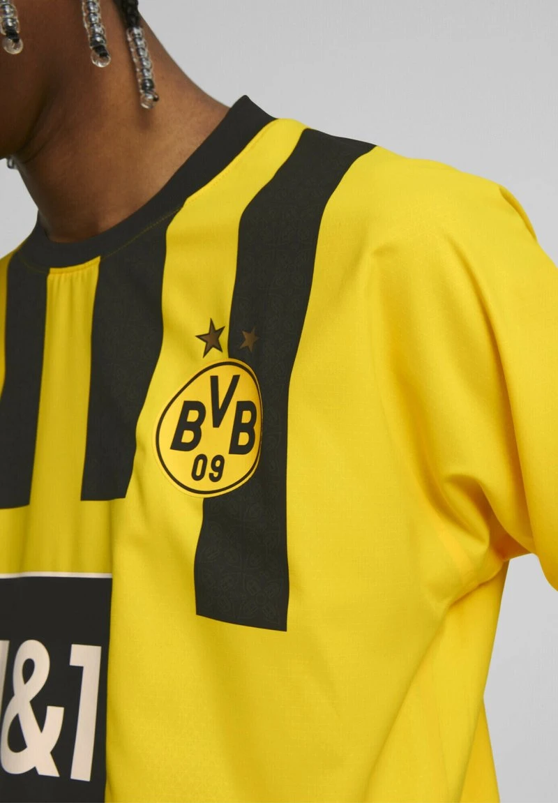 Puma BORUSSIA DORTMUND 22/23 AUTHENTISCHES HEIM - Fußball-Trikot - Cyber Yellow 4 Puma BORUSSIA DORTMUND 22/23 AUTHENTISCHES HEIM - Fußball-Trikot - Cyber Yellow – Bild 4