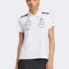 Adidas Originals MERCEDES - AMG PETRONAS FORMULA ONE TEAM WHITE WOMEN - Polo Shirt - White Melange Black