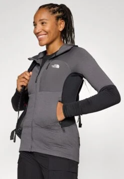 The North Face POLARTEC POWERGRID STORMGAP HOODIE - Zip-up Sweatshirt - Anthracite Grey/black -Friboo Verkauf Geschaft b16661c03a97430c91c97286a4dfc2ae