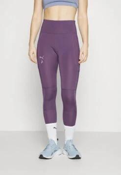 Puma SEASONS FULL TIGHT - Tights - Purple Charcoal