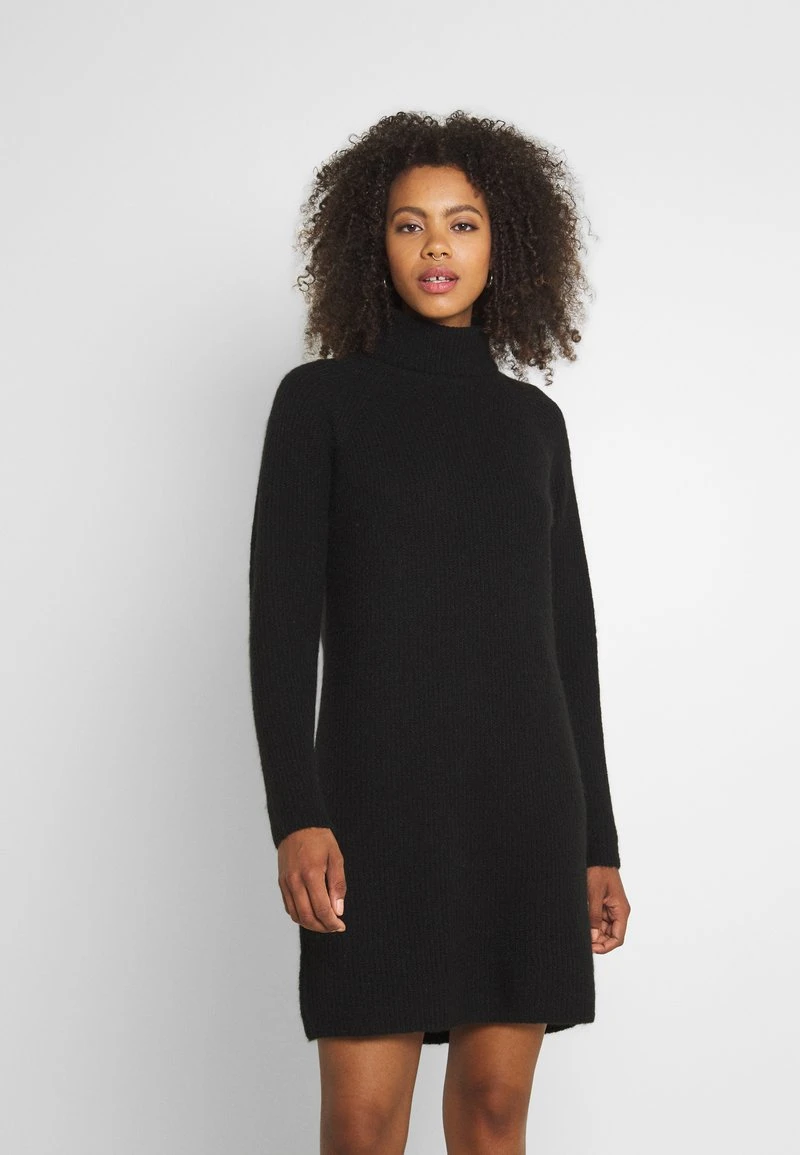 Pieces PCELLEN HIGH NECK DRESS - Strickkleid - Black 1 Pieces PCELLEN HIGH NECK DRESS - Strickkleid - Black
