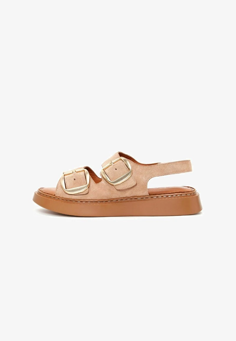 Riemensandalette - Beige 1 Riemensandalette - Beige