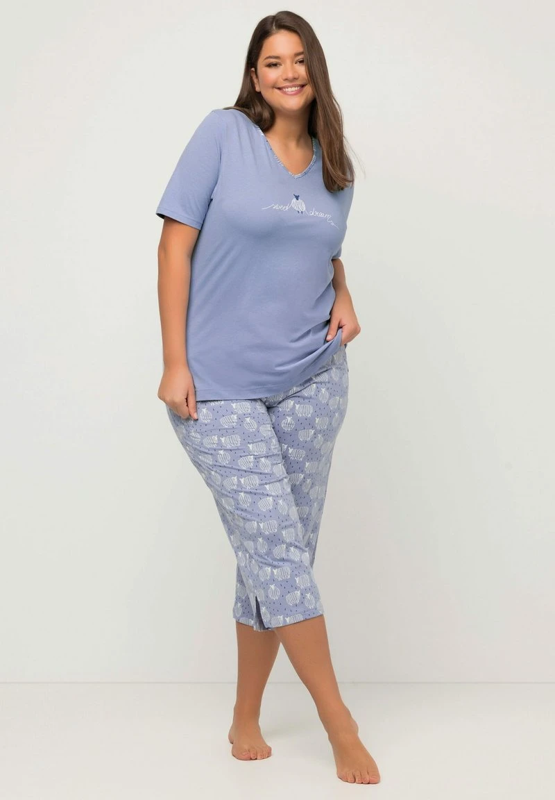 Ulla Popken Nachtwäsche Shirt - Violettblau 2 Ulla Popken Nachtwäsche Shirt - Violettblau – Bild 2