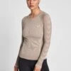 Hummel CHRISTEL SEAMLESS - Langarmshirt - Chateau Gray Driftwood Melange