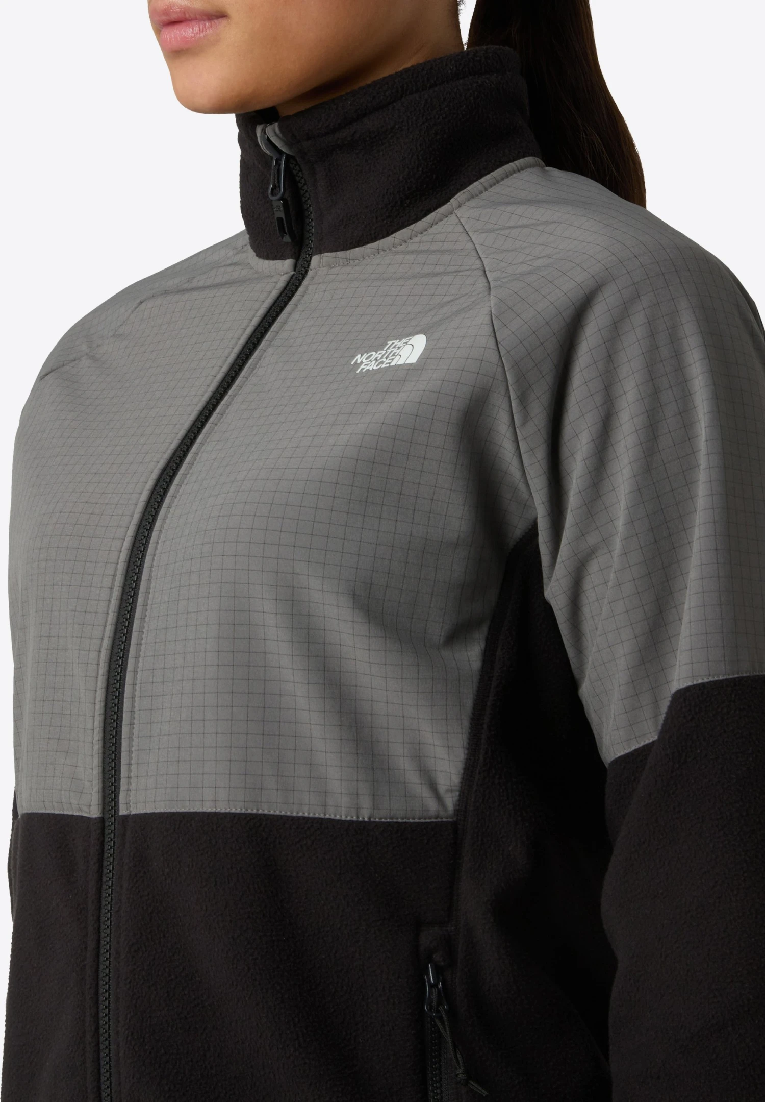 The North Face W GLACIER HEAVYWEIGHT FULL ZIP JACKET - Fleece Jacket - Tnf Black Smoked Pearl 4 The North Face W GLACIER HEAVYWEIGHT FULL ZIP JACKET - Fleece Jacket - Tnf Black Smoked Pearl – Bild 4