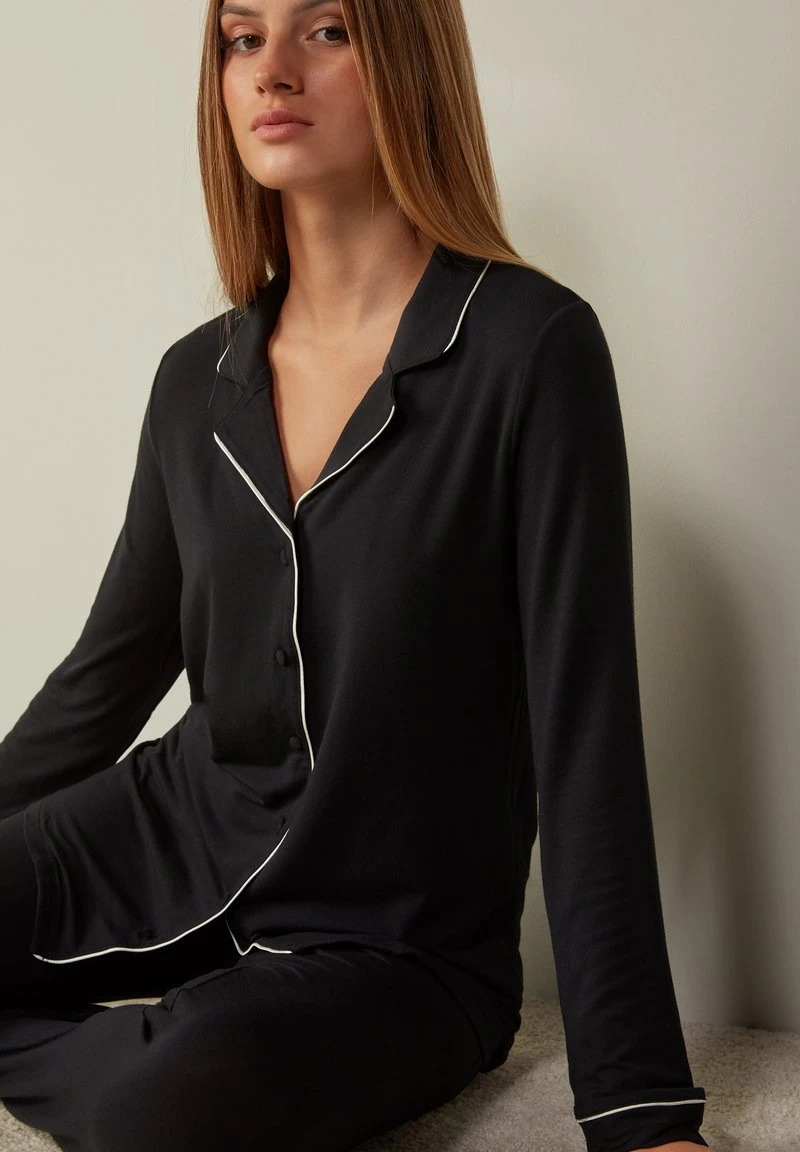 Intimissimi LANGARM - Nachtwäsche Shirt - Black 5 Intimissimi LANGARM - Nachtwäsche Shirt - Black – Bild 5