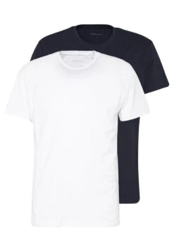 Neue Produkte 15 Pier One 2 PACK - T-Shirt Basic - White/dark Blue