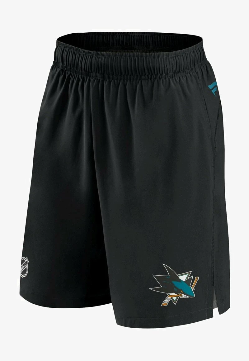Fanatics SAN JOSE SHARKS NHL RINK FITNESS TECH - Kurze Sporthose - Black 4 Fanatics SAN JOSE SHARKS NHL RINK FITNESS TECH - Kurze Sporthose - Black – Bild 4