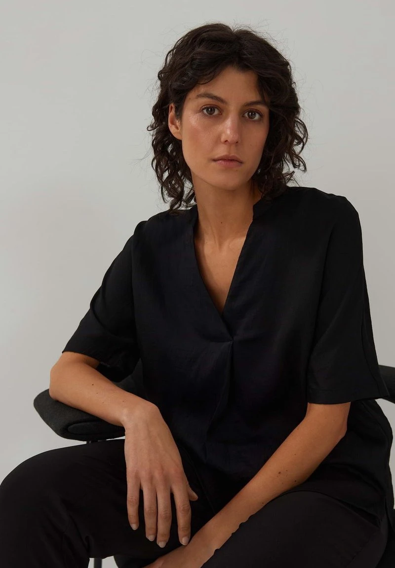 Someday KURZARM DETAIL - Bluse - Black 5 Someday KURZARM DETAIL - Bluse - Black – Bild 5