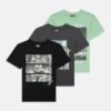Friboo 3 PACK UNISEX STAR WARS T SHIRT - T-Shirt Print - Green/dark Grey