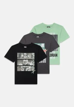 Friboo 3 PACK UNISEX STAR WARS T SHIRT - T-Shirt Print - Green/dark Grey