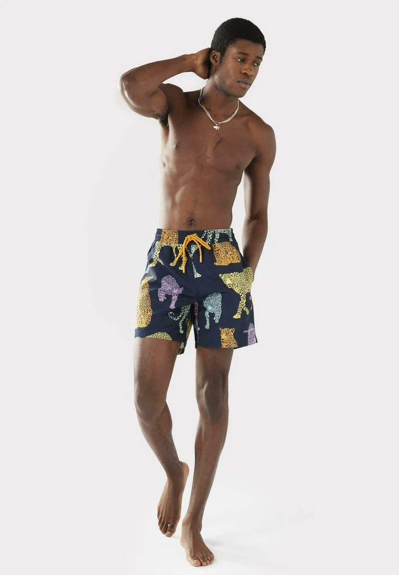 MULTI LEOPARD DRAWCORD - Badeshorts - Navy 2 MULTI LEOPARD DRAWCORD - Badeshorts - Navy – Bild 2