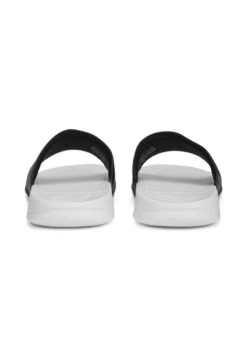 Puma POPCAT 20 LOGO POWER - Badesandale - Black White -Friboo Verkauf Geschaft cd20a657acf84000aaa603e1ecd303d6