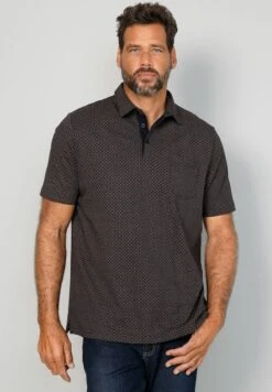 Poloshirt - Marineblau Taupe