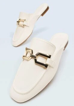 Stradivarius OFFENER - Pantolette Flach - Offwhite -Friboo Verkauf Geschaft d0ede2fc1eb44e86834e86c3cb712606